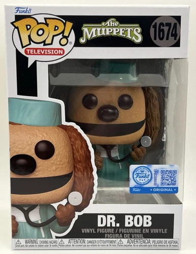 Funko Pop! Dr. Bob #1674 The Muppets Exclusive Vinyl Figure + PROTECTOR