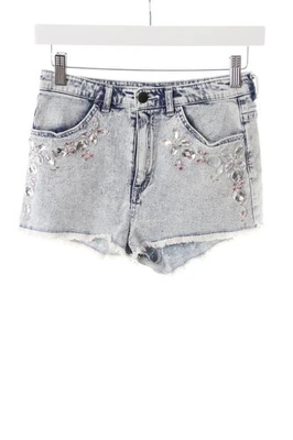 H&M Short en Jean Femme Bleu avec Strass (EU 36) - Photo 1/2