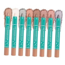 8 Colors Cream Eyeshadow Stick Set, Matte and Smooth Eye Shadow Sticks,