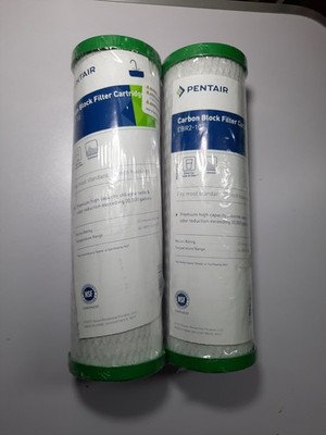 Lot x 2 Pentair Pentek CBR2-10 Carbon Water Filter 10  Under Sink New SEALED