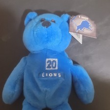 Limited Treasures Pro Bears Detroit Lions Barry Sanders 20 Blue Stuffed Animal