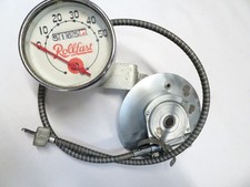 Vintage Rollfast Stewart Warner Bicycle Speedometer With Cabledrive
