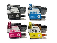 LC401 Ink Cartridges 4-Pack for Brother MFC-J1010DW MFC-J1012DW MFC-J1170DW