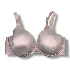 Vanity Fair Womens Full Coverage Bra Lace Accent Underwire Lined Blush Pink 40D