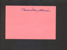 Pernilla Allwin and Bertil Guve - Signed Autograph Index Card - Fanny and Alexan