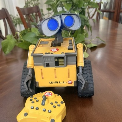 Disney Pixar 10'' Wall-E Thinkway Remote Control RC Toy U-Command & Remote works