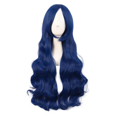 32 Inch/80 Cm Long Hair Spiral Side Bangs Curly Cosplay Costume Synthetic Wig M