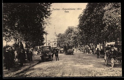 Ansichtskarte Torino, Esposizione 1911, Viale 