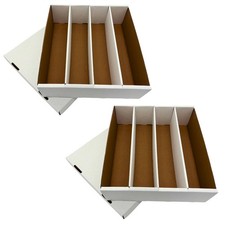2 Pack 3200-Count Trading Card Storage Box - MADE IN THE USA - Responsibly-...