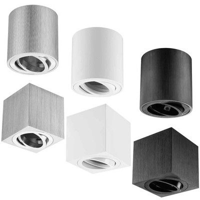 ROLUX Aluminium Deckenspot-Leuchten rund/eckig, für 50mm GU10/MR16 LED-Lampen