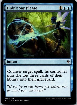 Didn't Say Please 42 Common Throne of Eldraine Magic: The Gathering LP