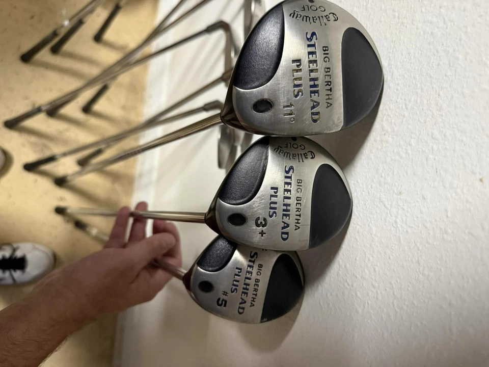 Palos de golf Callaway Steelhead Big Bertha X-12 Pro. 4-9, P, S, Driver, 3W, 5W Foto 4 de 4