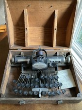 Vintage Antique Blickensderfer No.5 Typewriter in Original Wooden Case thumbnail