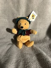 Disney Store Plush Bean Bag Winnie the Pooh Wilderness Hat Tie W/tag