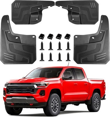 4 Pack Truck Mud Flaps for Chevrolet Colorado 2023-2026 Front & Rear