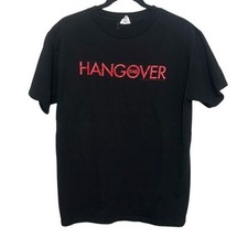 Alstyle Mens Black The Hangover Movie Promo Crew Neck T-Shirt Medium