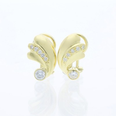 Ohrstecker Ohrringe Diamanten  0,50 ct. 750 Gold 18 Karat Deta Schmuck Top Preis