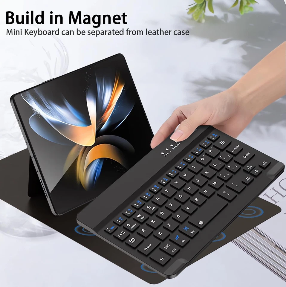 for Samsung Galaxy Z Fold 7 6 5 Keyboard and Mouse, Portable Mini 7.9 inch Bl... - Image 4 of 4