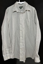 Eddie Bauer Wrinkle Free Relaxed Fit Button Down Shirt Plaid Mens TXL XL Tall
