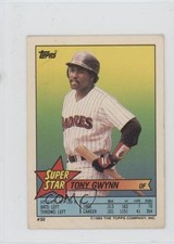1989 Super Star Sticker Back Cards Tony Gwynn Rick Sutcliffe Rance Mulliniks 6ly