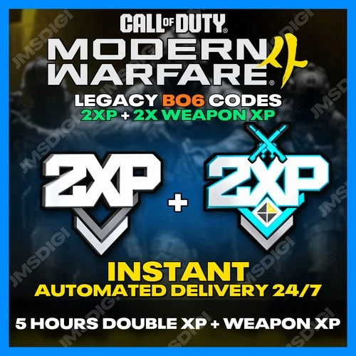 Call of Duty MW4 | 5 Hours Double XP + Weapon XP | Legacy BO6 Codes✅ - product listing photo