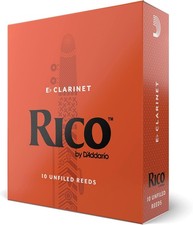10-Pack D  Addario Rico Eb Clarinet Reeds Strength 2.0 Beginners Students