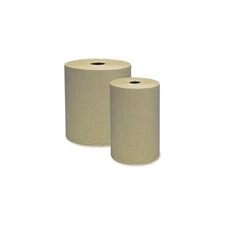Genuine Joe Hard Wound Roll Towel - 6 / Carton - 7.88" X 800 Ft - White