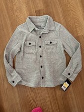 Art Class Boys' Long Sleeve Knit Shirt Jacket - Heather Gray