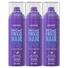 Aussie Hairspray, w/Jojoba  Sea Kelp, Strong Hold, 7 fl oz Original Pack of 3 