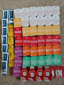 57 Pack Of Assorted Chick-Fil-A Sauce Packets And Condiments
