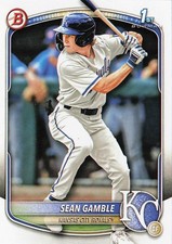 2025 Bowman Draft #BD-178 Sean Gamble Kansas City Royals