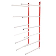 600LBS 6-Place Wall-Mounted Bumper Hood Paint Rack Stand  Repair W/Removable Arm