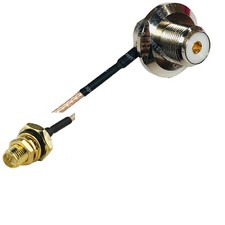 RG316 UHF Female Angle Bulkhead to RP-SMA Female O-Ring RF Cable Rapid-SHIP LOT