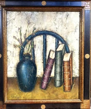 Paula Caissy (Canadian, b.1948), Original Textured O/B "Interior Still Life"!