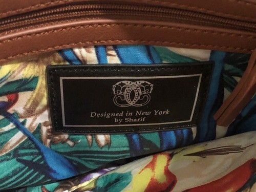 Designed in New York NY Sharif Orange brown Tassel Handbag Purse - Picture 4 of 8