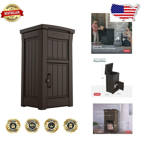 Spacious and Secure Delivery Box with Waterproof Design and Key Lock System