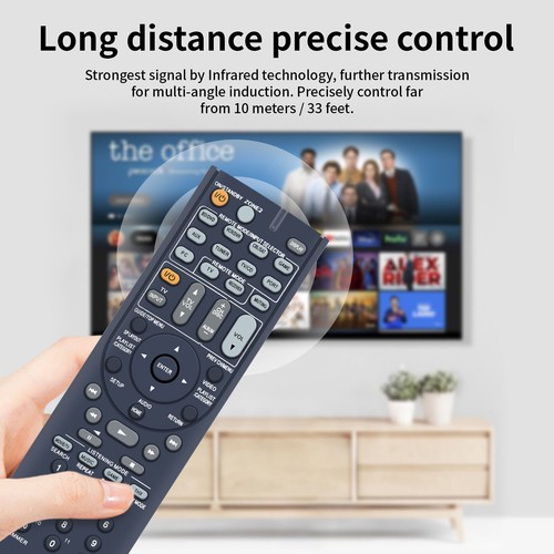 RC-765M Ersatz Fernbedienung für Onkyo AV Receiver TX-SR608 24140765 TX-SR313 - Afbeelding 7 van 7