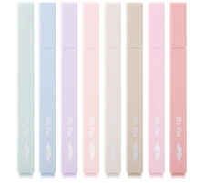 8pk Mr. Pen Aesthetic Highlighters, Chisel Tip, Muted Pastel Color, No Bleed