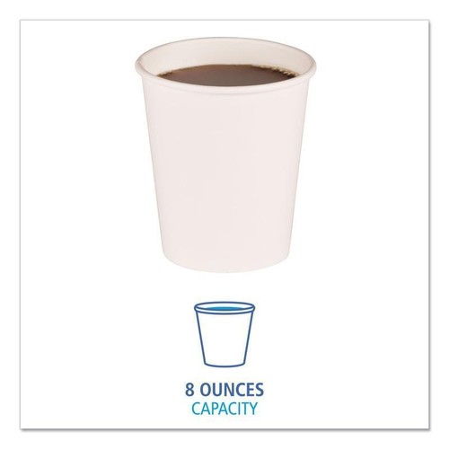 Disposable Paper Hot Cups 8 Oz Leak Resistant Coffee Tea Takeaway Beverages New - Picture 3 of 5