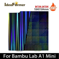 ideaformer Double Sided H1H Build Plate 184x184mm for Bambu Lab A1 Mini  Printer