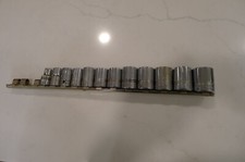 12 PC. MOSTLY WILLIAMS 1/2 DRIVE 12 PT SOCKETS, 7/16 THRU 1 1/8, ST- 1200 SERIES