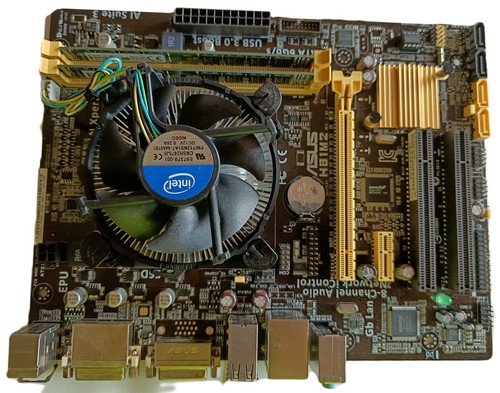 SCHEDA MADRE ASUS H81M2, CPU INTEL G3220, DISSIPATORE, 8 GB RAM DDR3, MASCHERINA - Afbeelding 8 van 10