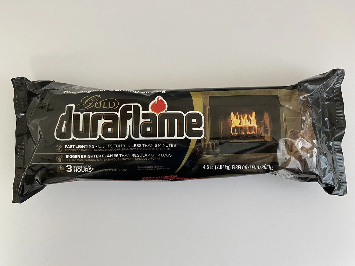 Duraflame Gold 3-hr Fire Log Bigger Brighter Flames 4.5 lbs Each! ($7.99  EACH!) | eBay