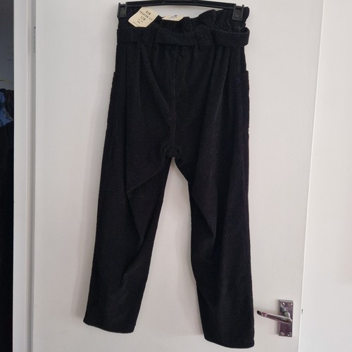 River Island Lux Heritage Corduroy Trousers UK10R EU36R Black - Picture 2 of 5