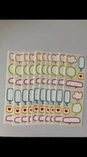 Mrs. Grossman’s Lot Of 10 Strips  CHUBBY TALK Conversation Bubbles Stickers