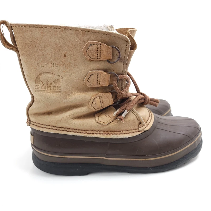 sorel winter alpine caribou leather waterproof boots