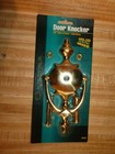 New Ultra Door Knocker & 160 Degree Viewer, 7 5/8" tall,  Solid Brass