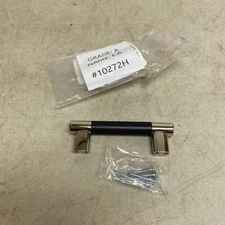 Signature Hardware 3" JERICO CABINET PULL - POLISHED NICKEL/BLACK BRONZE