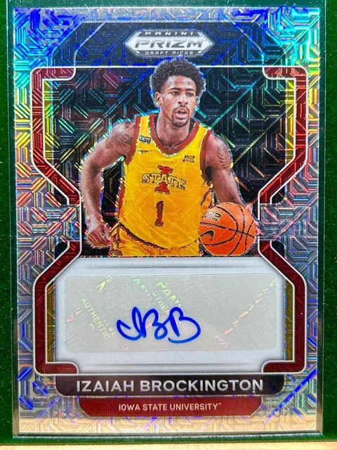 2022-23 IZAIAH BROCKINGTON Panini Prizm Draft Picks MOJO AUTO 12/25 #DP-IZA