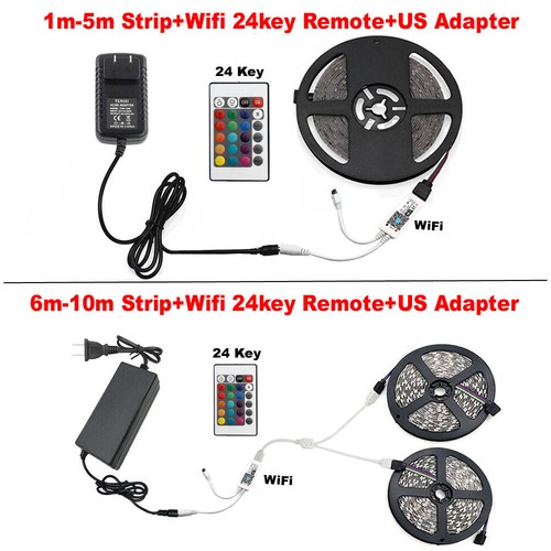 Tira led raya Alexa WLAN 5M 10M 5050 RGB impermeable barra de luz LED 12V - Imagen 16 de 17